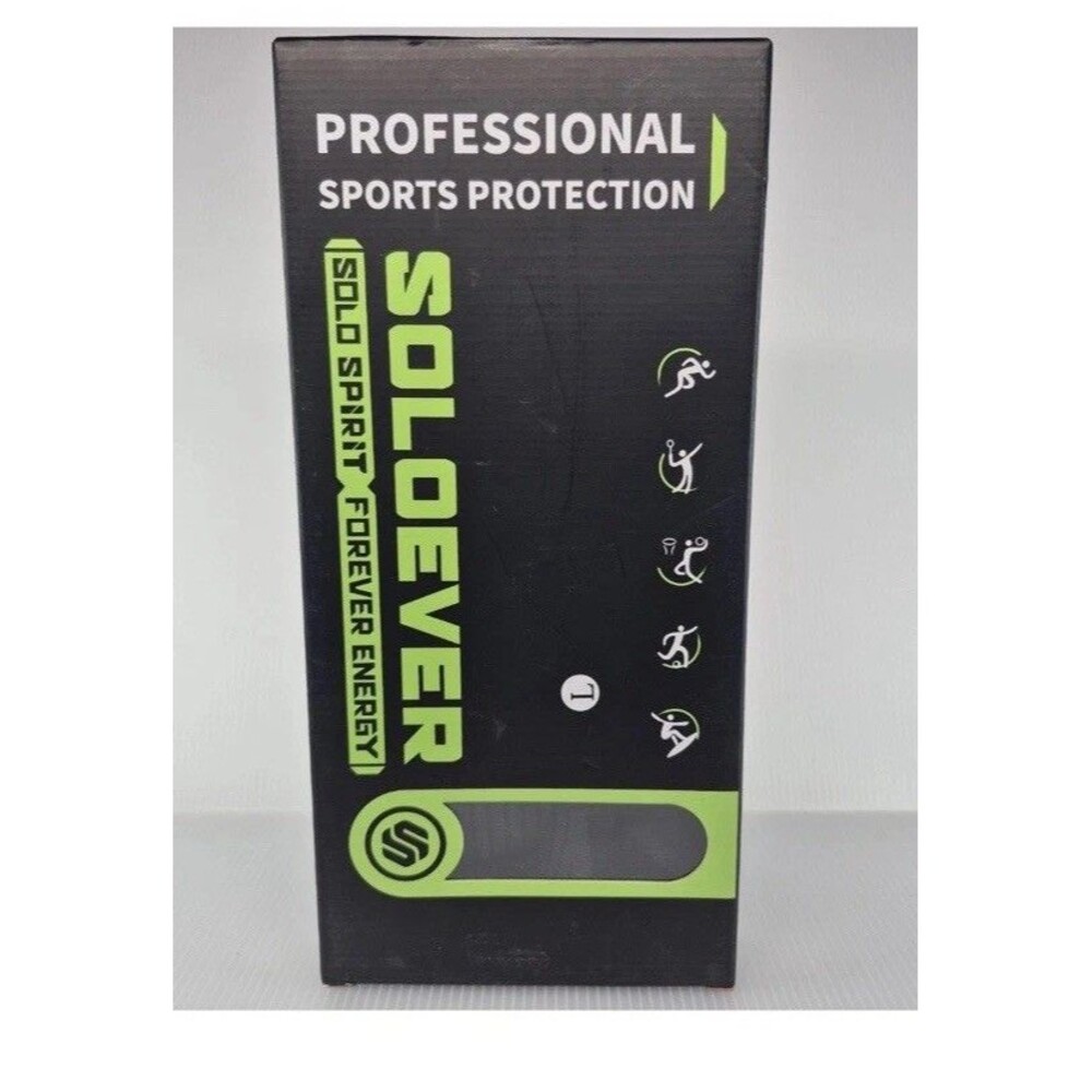 Soloever Professional Sport Protection Thigh Brace Black For Men/woman One Size